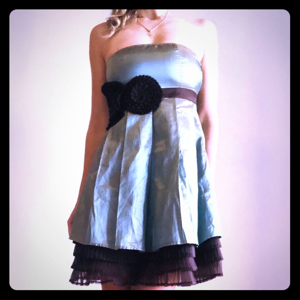 RYU Strapless Ruffle Dress